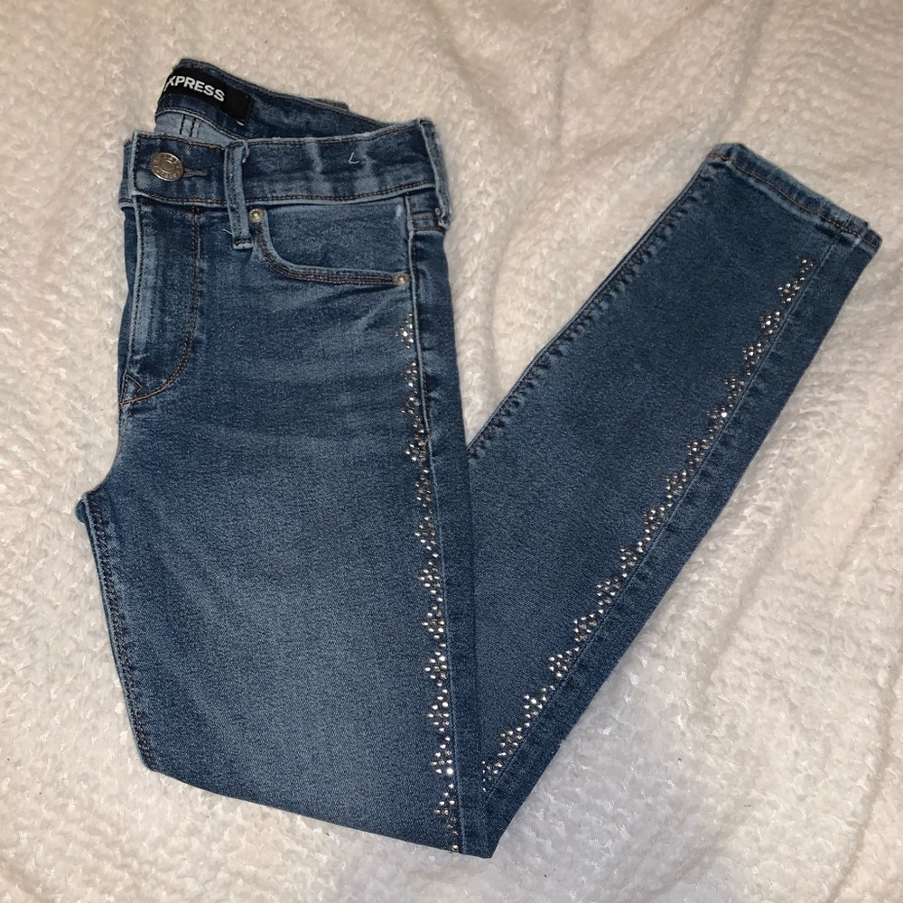 Express high waisted jeans